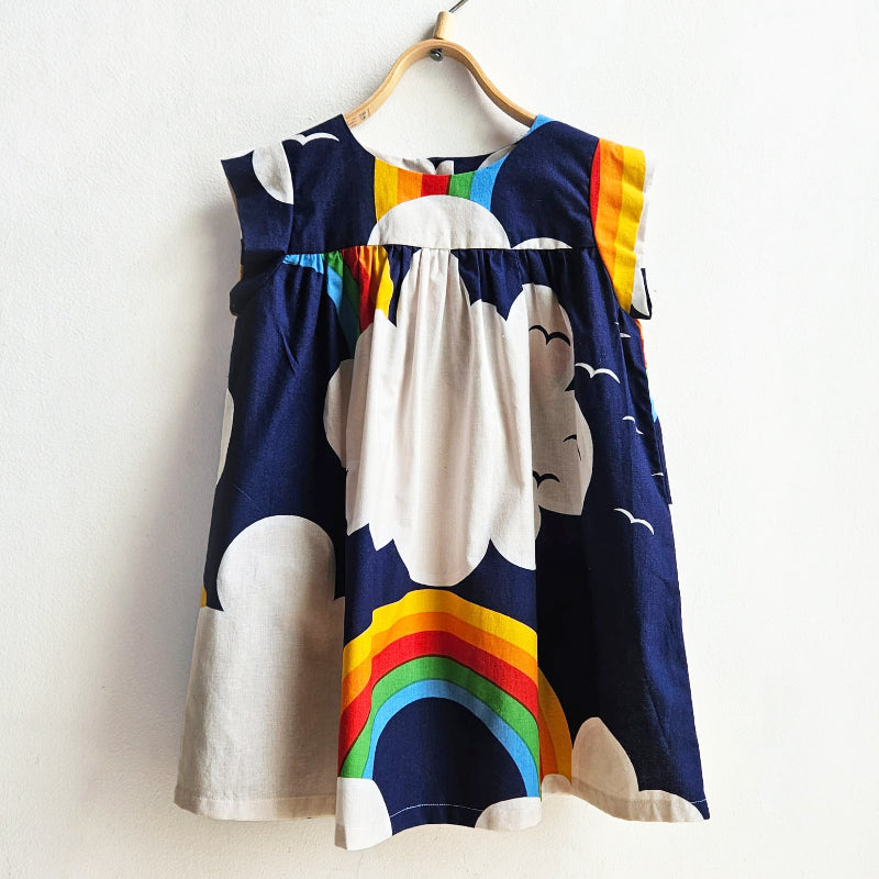 Shorties Rainbows and Clouds Vintage Fabric Dress