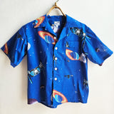 Shorties Disco Shirt Royal Blue Space
