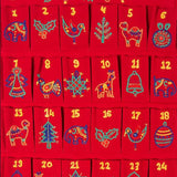 embroidery Christmas advent calendar