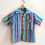 Shorties Disco Shirt Multi Stripe Brights