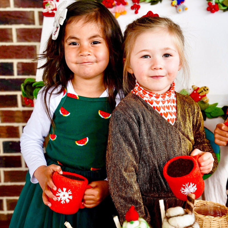 Felt Santa's Snacks/ Red Hot Chocolate Cup