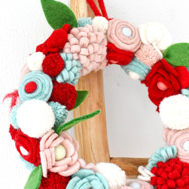 Felt Flower Wreath