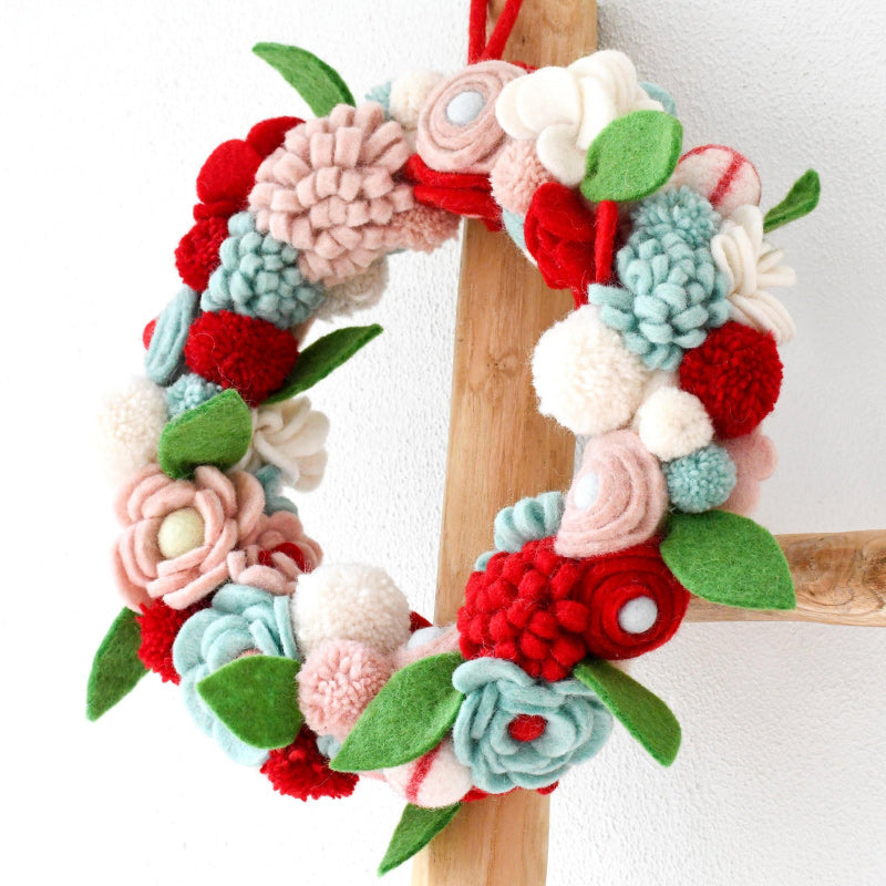 Felt Flower Wreath