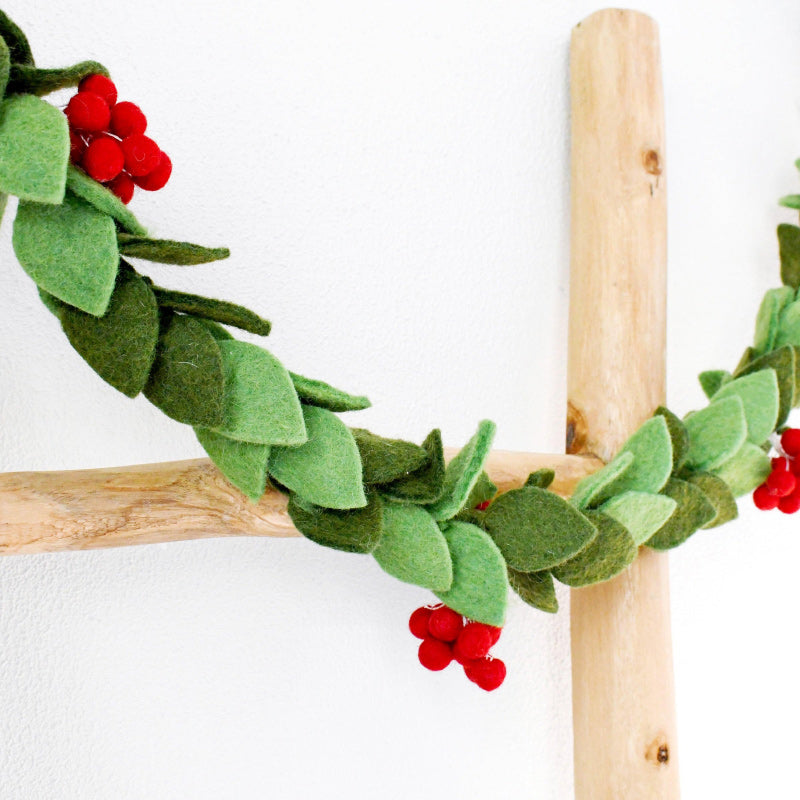 Holly Christmas Garland