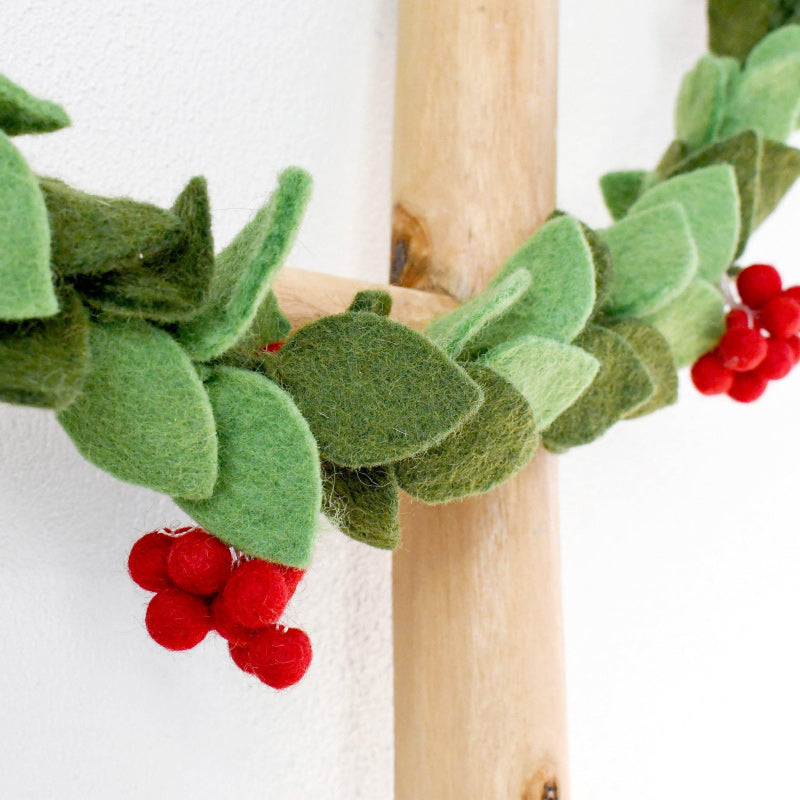 Holly Christmas Garland