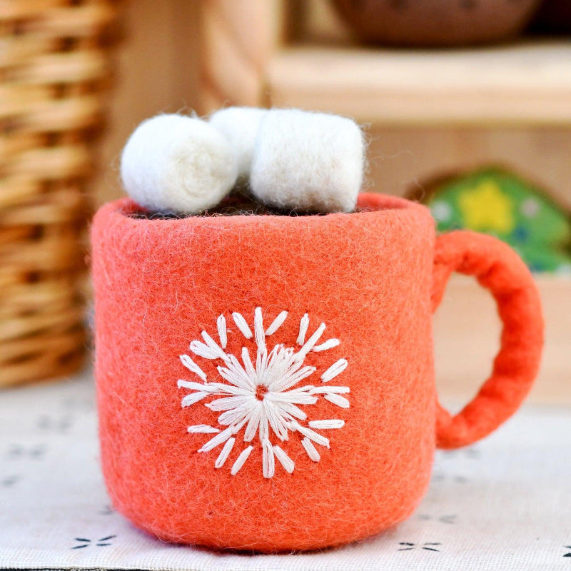 Felt Santa's Snacks/ Red Hot Chocolate Cup