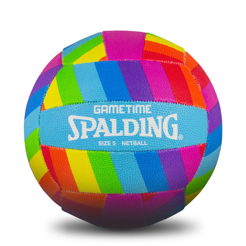 Spalding Gametime Netball SZ4 - Rainbow