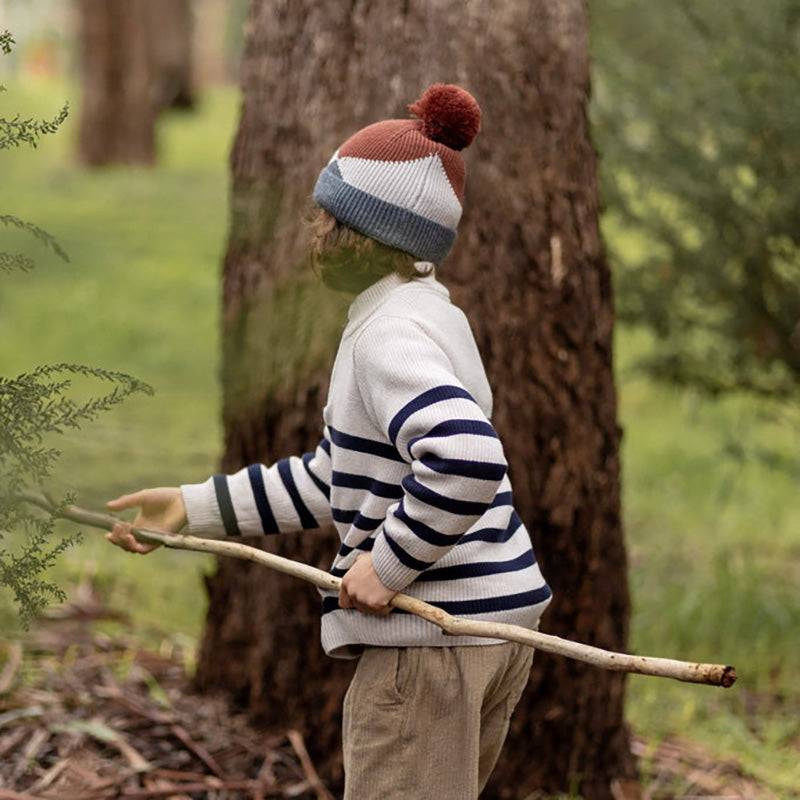 Acorn Merino Beanie - Hidden Valley Chestnut