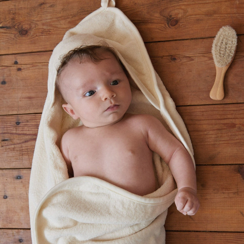 Nature Baby Organic Hooded Bath Towel - Natural