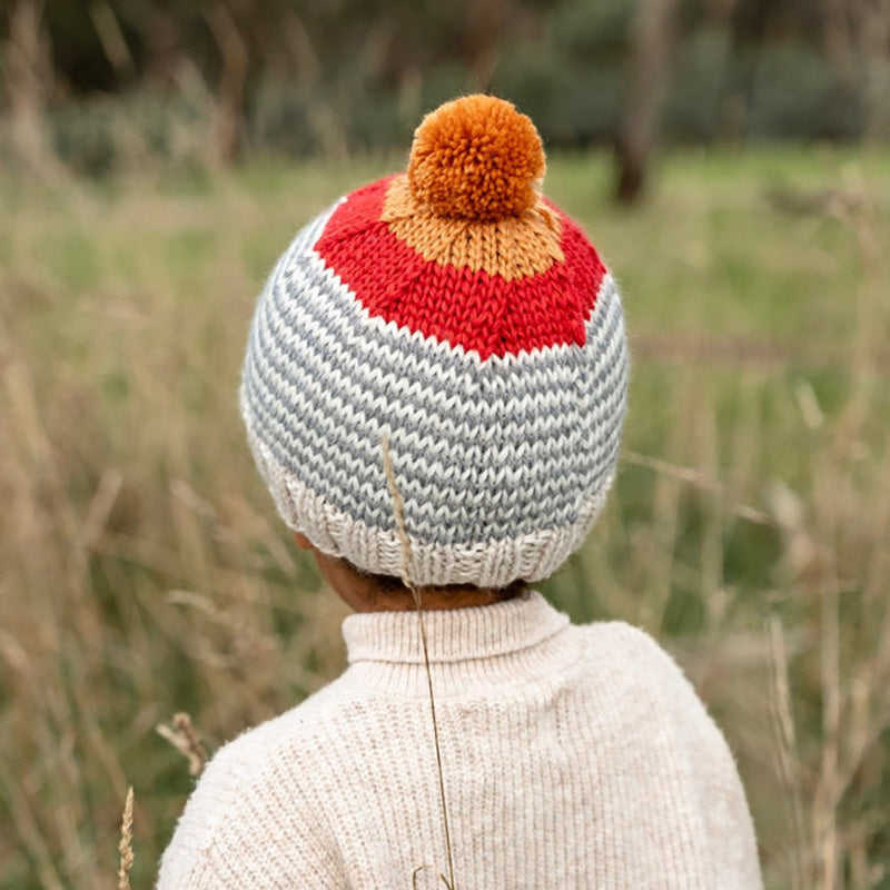 Acorn Horizon Beanie - Grey Stripe