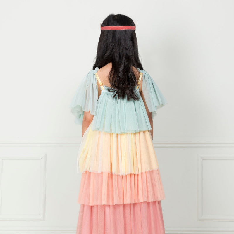 Meri Meri Rainbow Ruffle Princess Dress