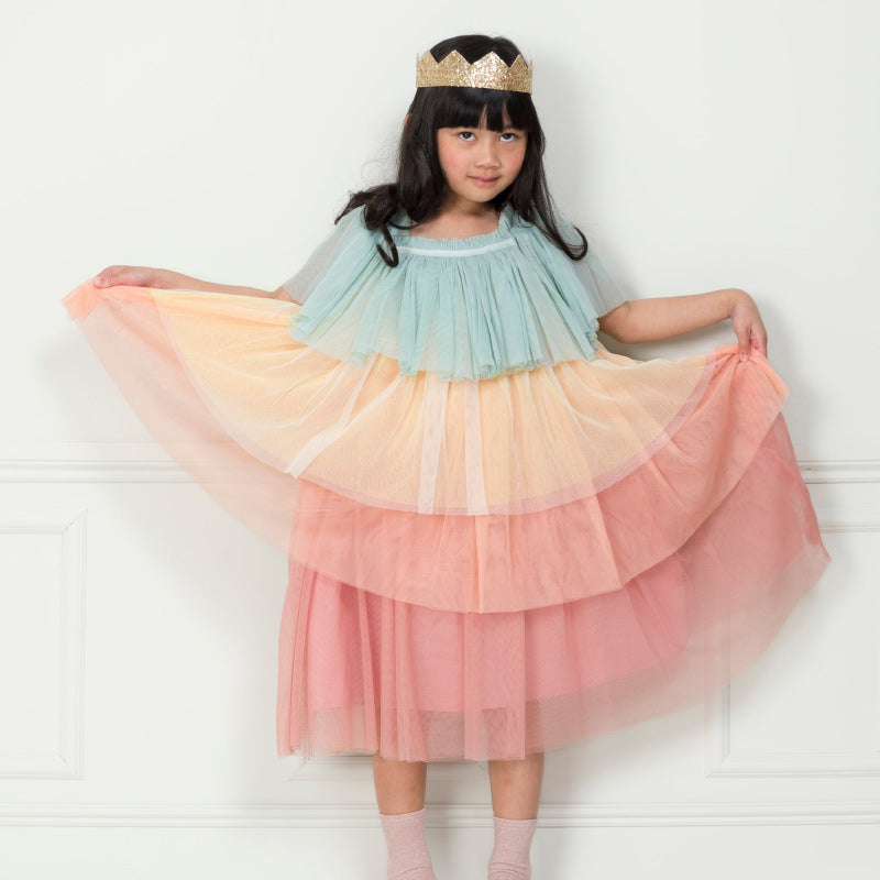 Meri Meri Rainbow Ruffle Princess Dress