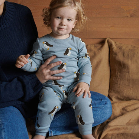 Nature Baby 2PC LS Pyjamas - Puffin Toffee