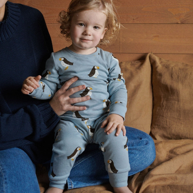 Nature Baby 2PC LS Pyjamas - Puffin Toffee