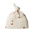 Nature Baby Knotted Beanie - Raspberry Print