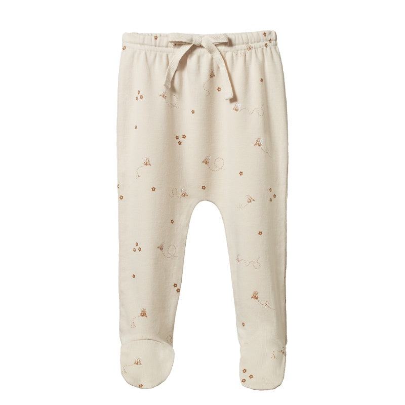 Nature Baby Footed Rompers - Bumble Bee