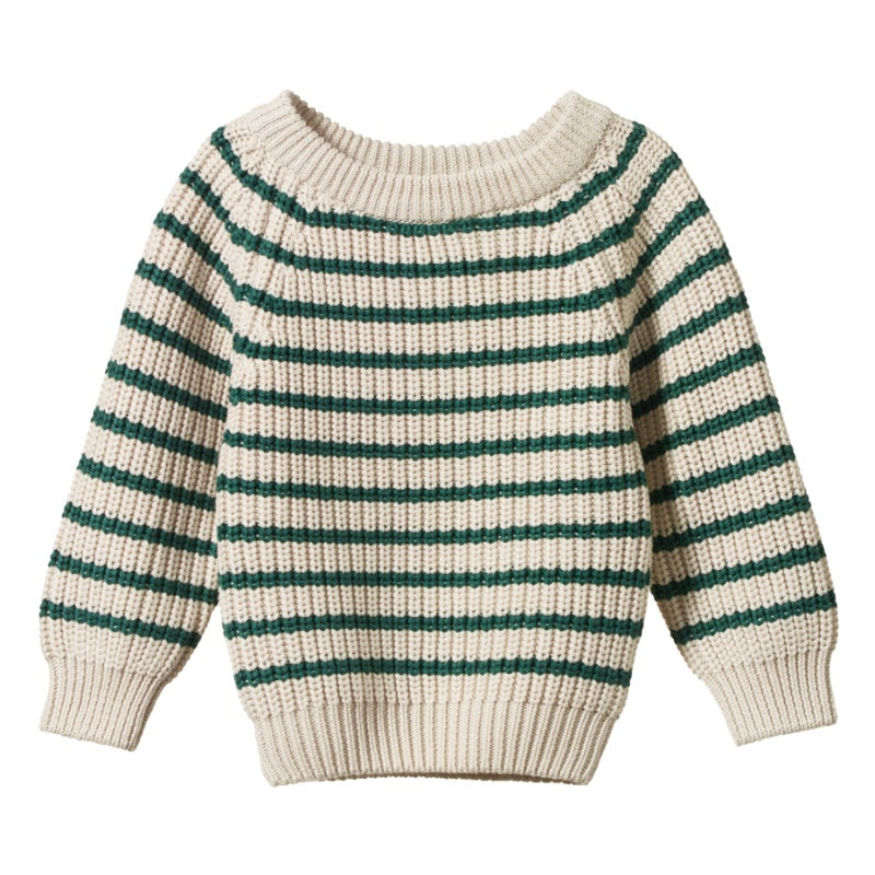 Nature Baby Billy Jumper - Pine Sailor Stripe