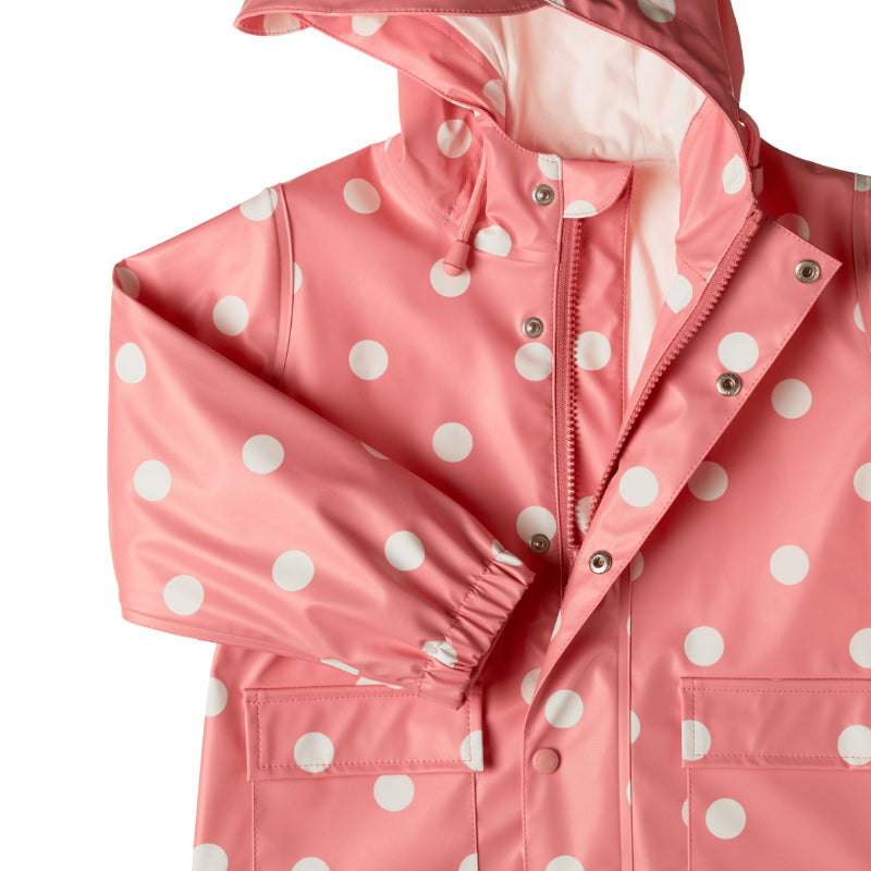 Nature Baby Raincoat - Rose Polka Dot