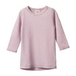 Nature Baby Merino Cloud Tee - Lilac Pointelle