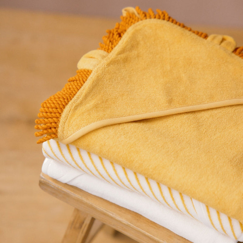 Nature Baby Lion Hooded Towel - Sunshine