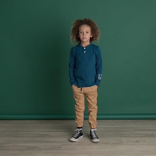 Littlehorn Henley Tee - Vivid Blue