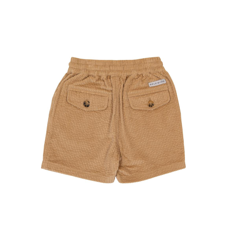 Goldie & Ace Noah Corduroy Short - Camel