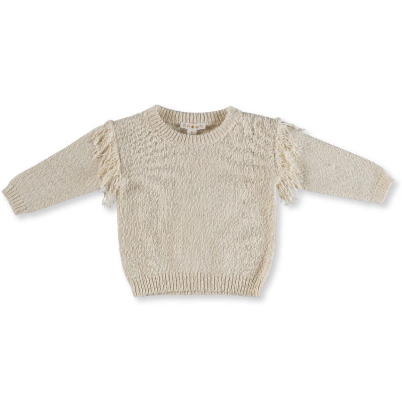 Grown Frill Pull Over - Milk