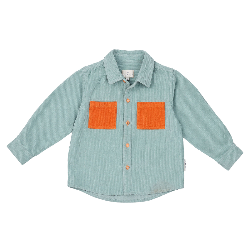 Goldie & Ace Derek Cord Shirt - Sky