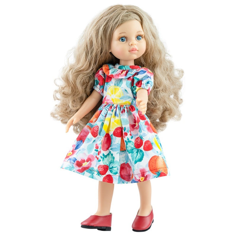 Paola Reina Doll Carla Floral Dress 32cm Shorties Childrens Store