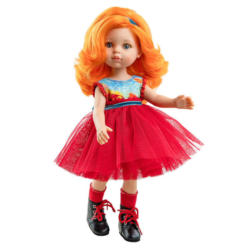Paola Reina Doll - Susana Red Tutu Dress - 32cm