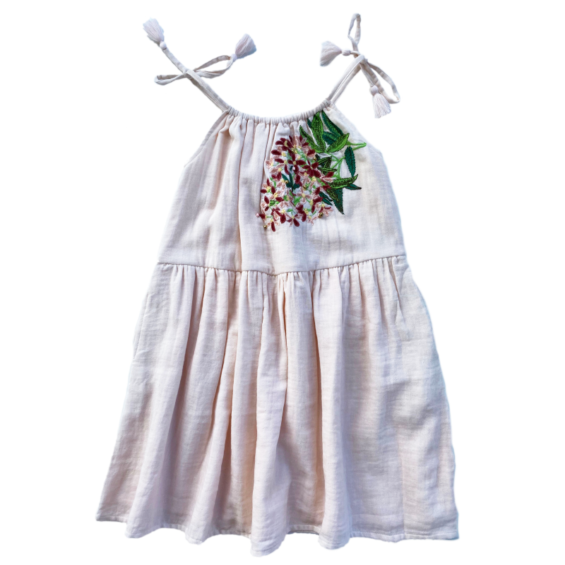 Bella & Lace Noel Dress Embroidery - Sugarplum