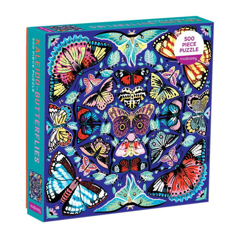 Mudpuppy 500PC Puzzle - Kaleido Butterflies