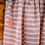 Olive And The Captain Hadley Midi Skirt - Coral Stripe