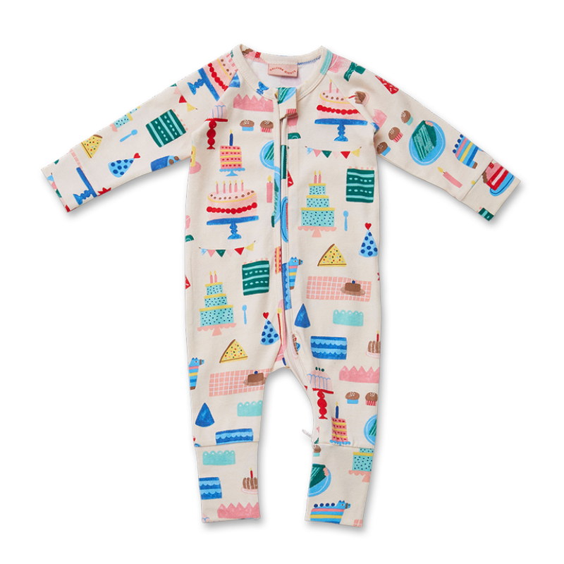 Halcyon Nights LS Zip Suit - Big Happy Party