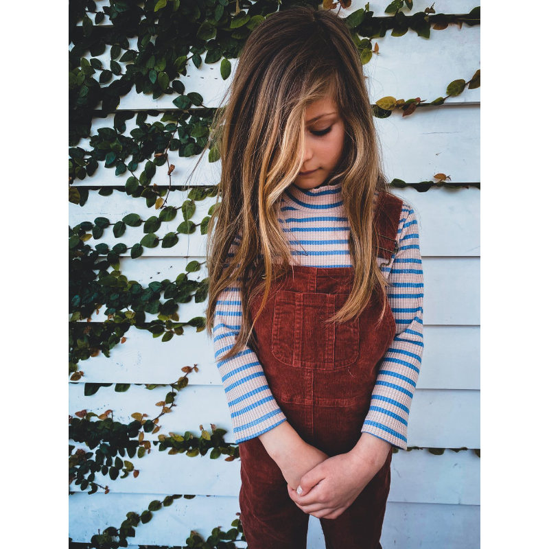 Olive + The Captain Corduroy Overalls - Ochre