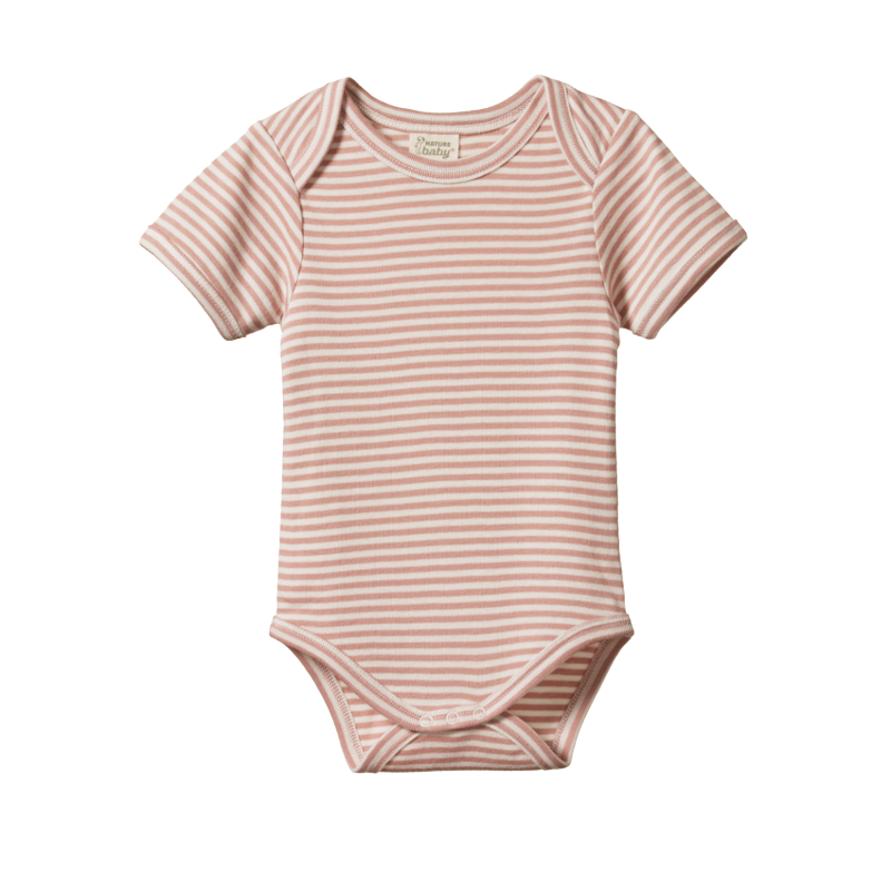 Nature Baby SS Bodysuit - Tulip Stripe