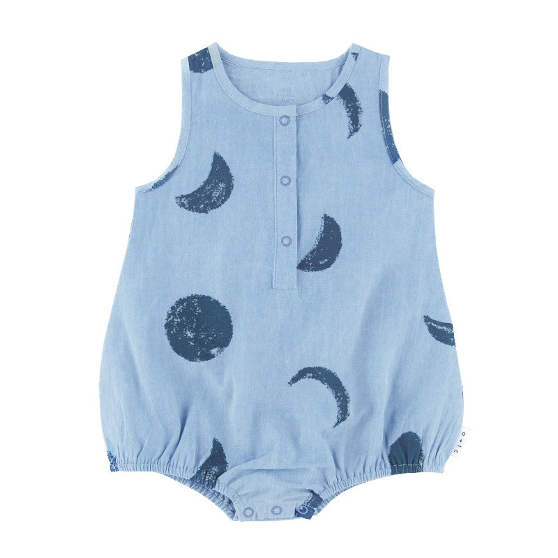 Olive & The Captain Bubble Romper - Blue Moon Chambray