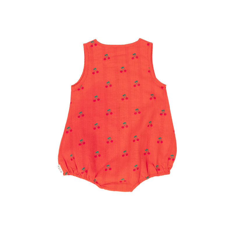 Olive And The Captain Bubble Romper - Very Cherry