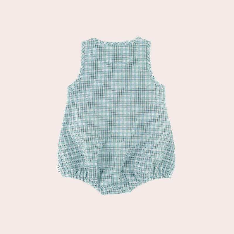 Olive And The Captain Picnic Bubble Romper - Green