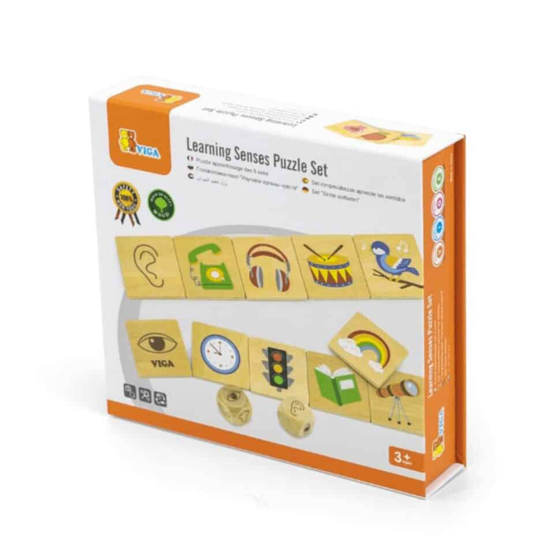 Wooden Learning Senses Puzzle Set