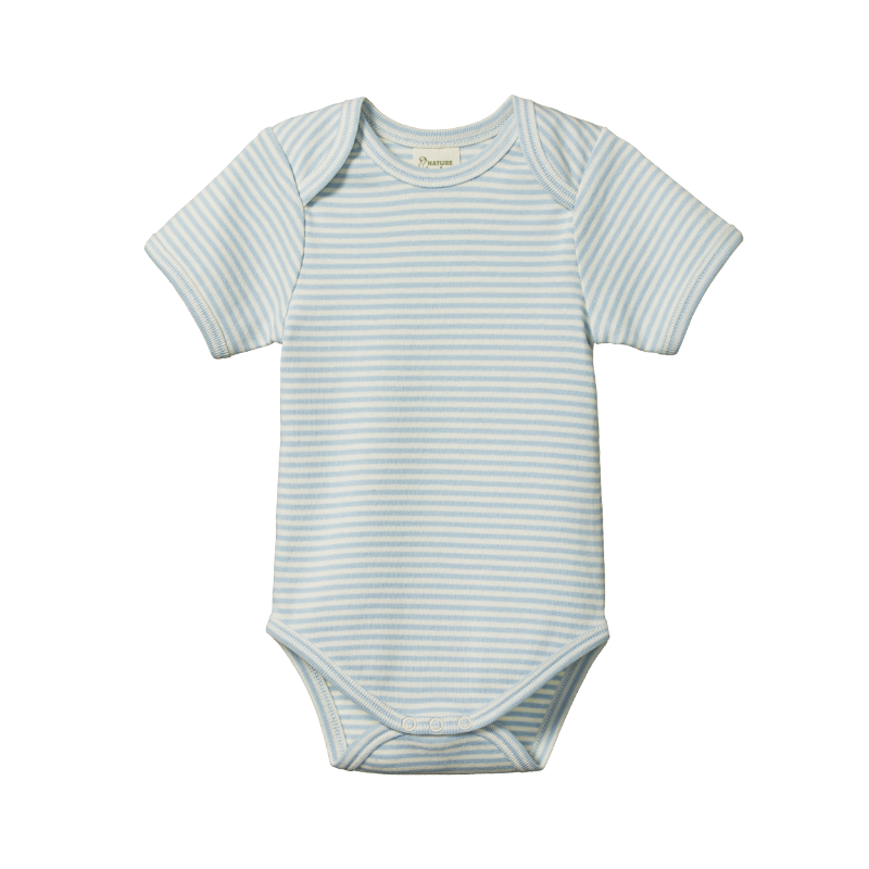 Nature Baby S/S Bodysuit - Pond Stripe