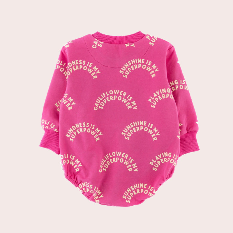 Olive And The Captain Superpowers Sweater Romper Pink