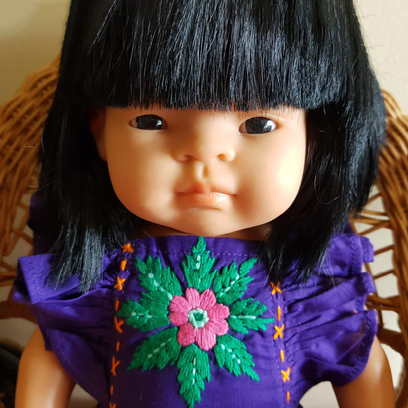 Miniland Anatomically Correct Doll - Asian Girl 38cm + Outfit