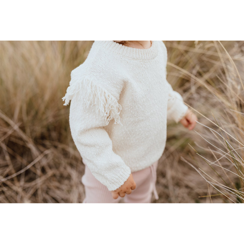 Grown Frill Pull Over - Milk