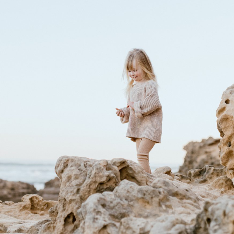 Grown Chunky Rib Pullover - Ecru