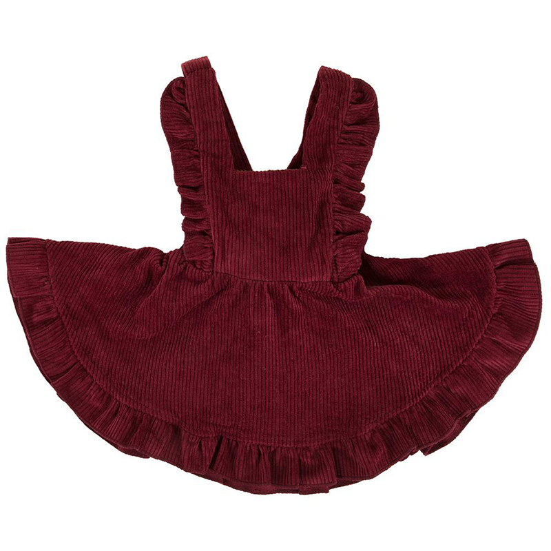 Ponchik Cord Dress Mulberry