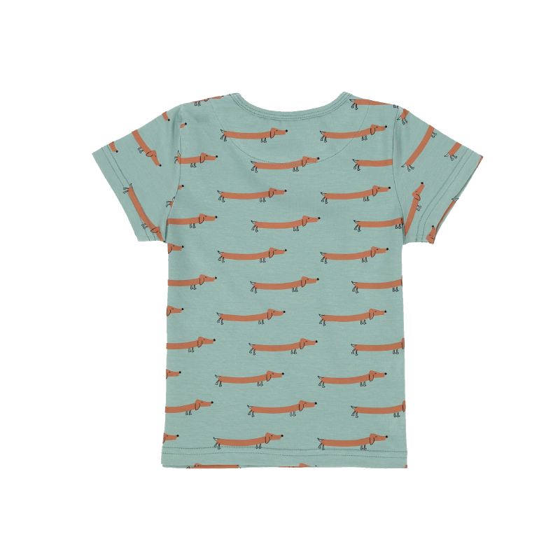 Olive and The Captain Sausage Dog Tee - Jade
