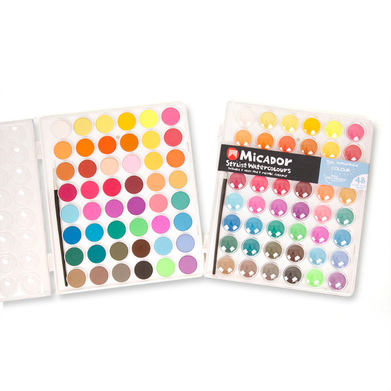 Micador Watercolour Stylist Palette - 48 Disc