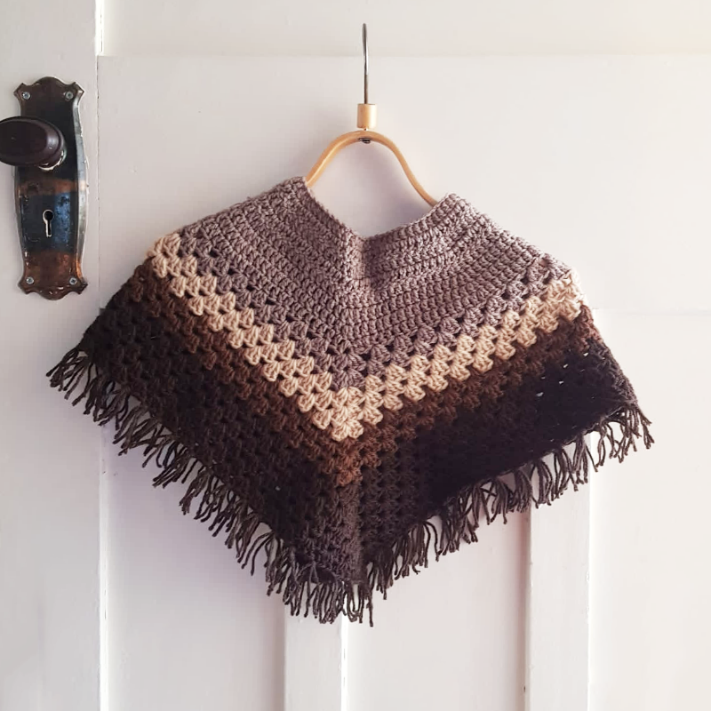 Shorties Boho Poncho B - Fits age 3-4