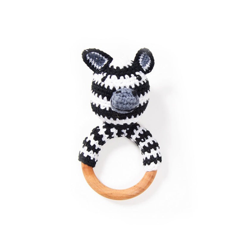 Crochet Play Ring - Zebra